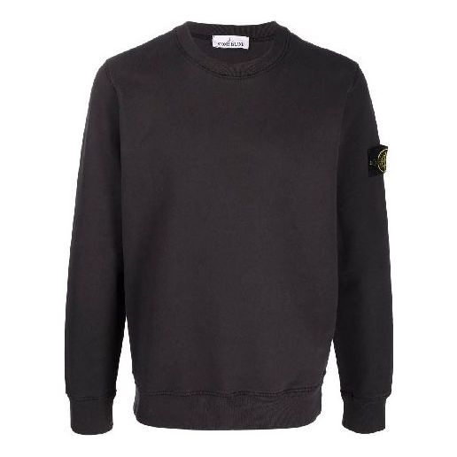 Pleteni pulover Stone Island Logo Patch Sweatshirt Siva | 751563020-V0065