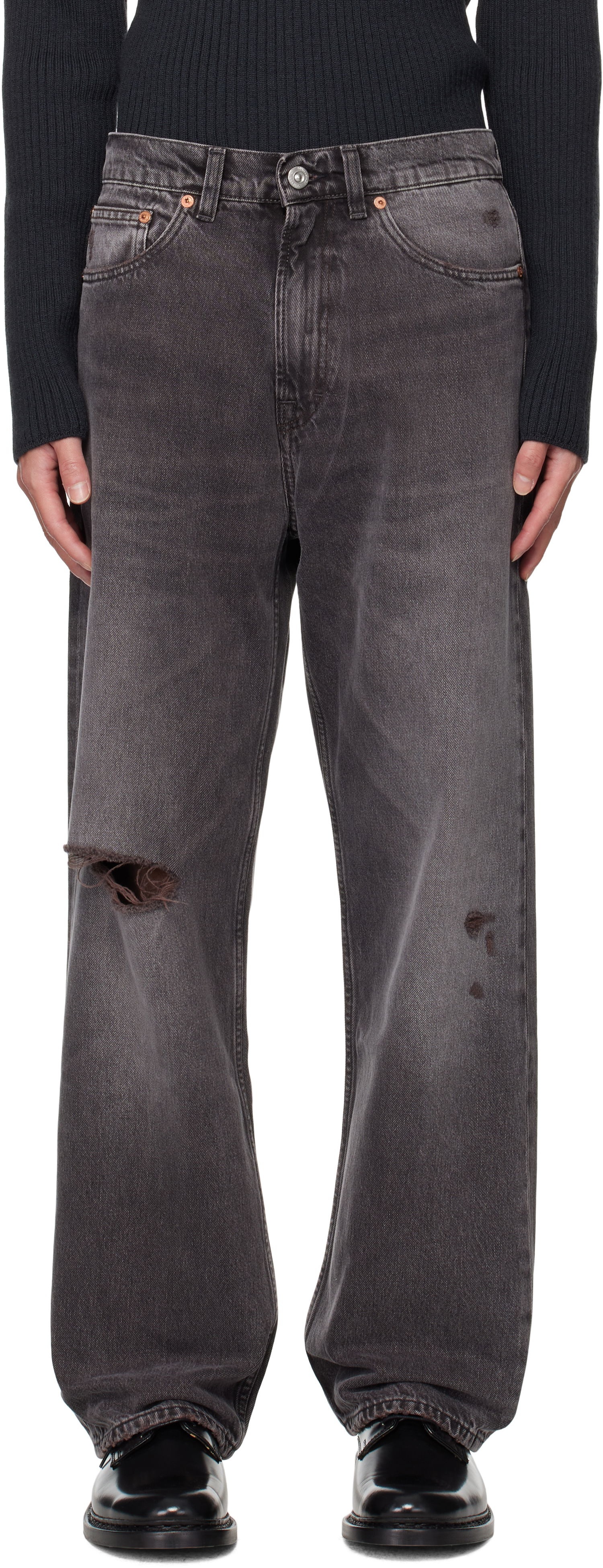 Kavbojke OUR LEGACY Our Legacy Third Cut Distressed Jeans Siva | M4255TH, 0