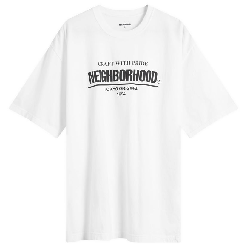 Majica Neighborhood Classic Logo T-Shirt Bela | 252PCNH-ST01-WHT