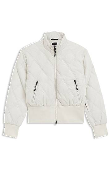 Puhovka BOSS Ski quilted water-repellent jacket Bela | 50544393