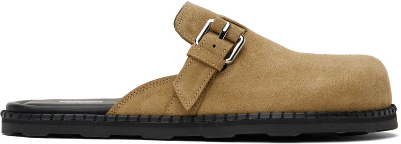 Oblačila Moschino Moschino Suede Mule Loafers Bež | 251 MB10152G0M GF0 10B