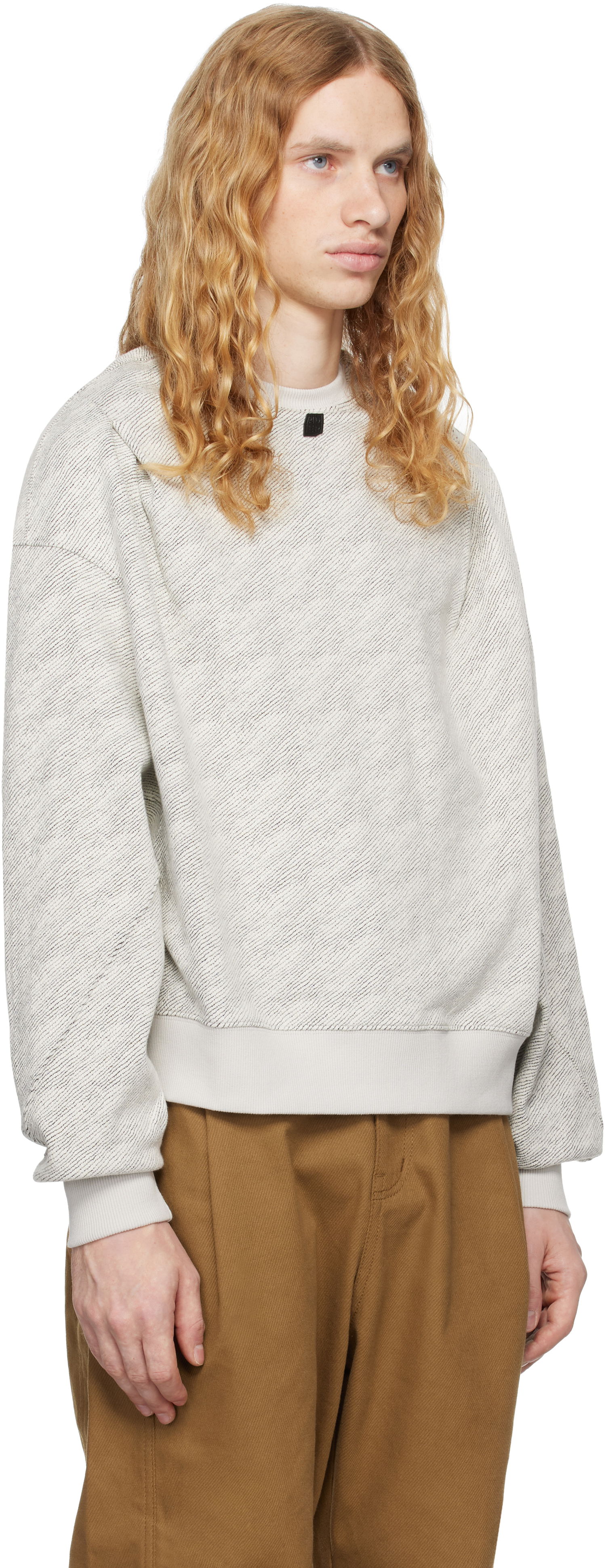 Pulover ADER ERROR Tetraight Product. 43 Sweatshirt Bela | BN01FWSW0104BK, 1