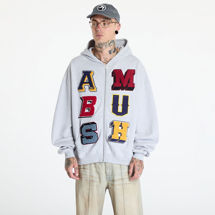 Pulover Ambush Zip Up Sweatshirt UNISEX Siva | BMBE003F24FLE0020505