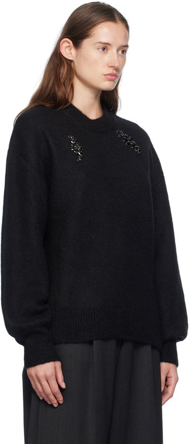 Pleteni pulover Simone Rocha Simone Rocha Embellished Sweater Črna | MIMK4WTB 0657, 1