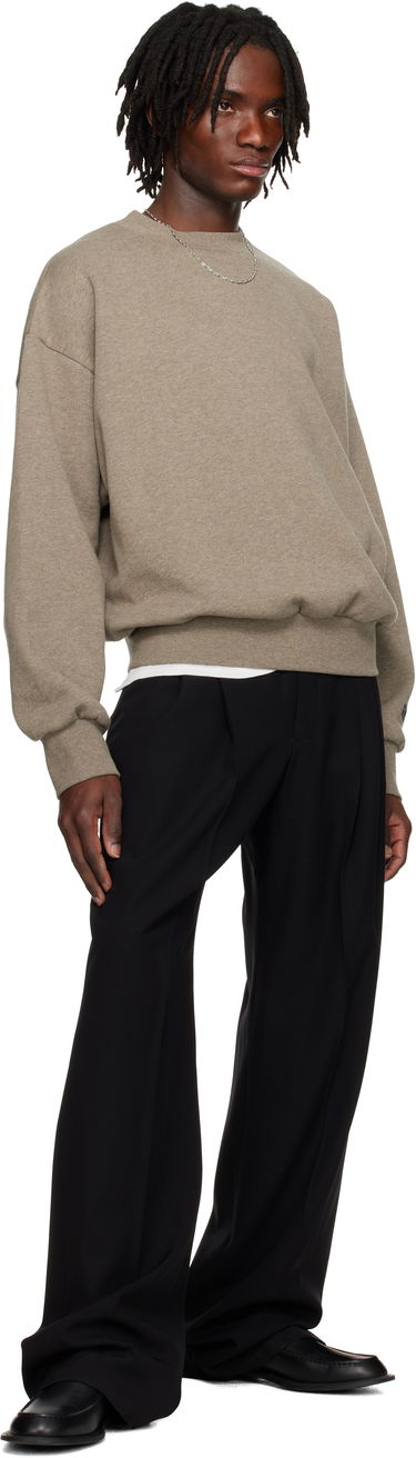 Pleteni pulover Fear of God Fear of God ESSENTIALS Classic Crewneck Sweatshirt Siva | 192AS252041F, 4
