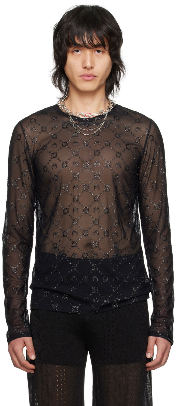 Majica Marine Serre Moonogram T-Shirt Črna | MTO073 CJER0036