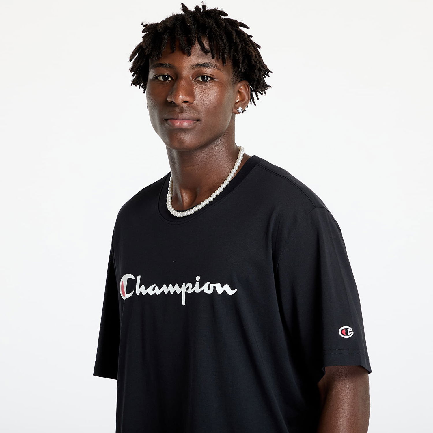 Majica Champion SS Tee Black Črna | 220256 CHA KK001, 1