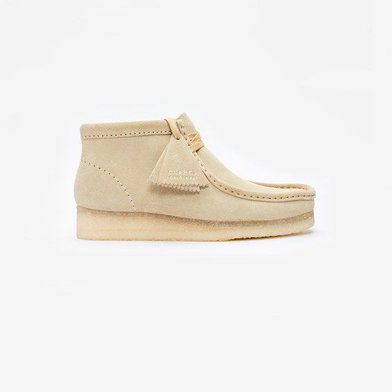 Superge in čevlji Clarks Wallabee Boot W Bež | 26155520, 1