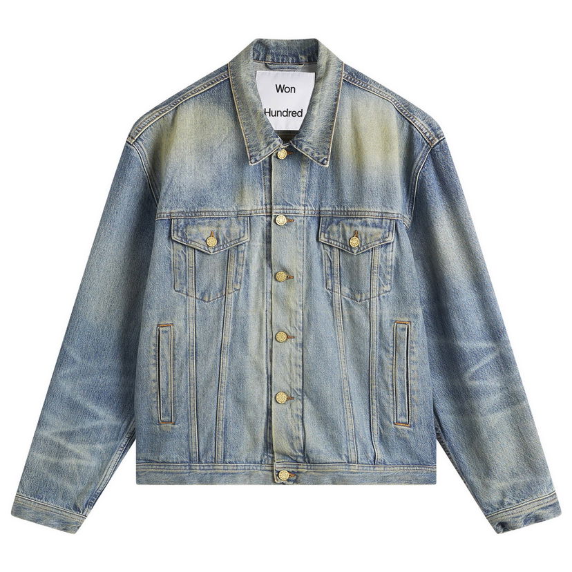 Kavbojke Won Hundred Won Hundred Liverpool Denim Jacket, Size Large Modra | 3569-15028