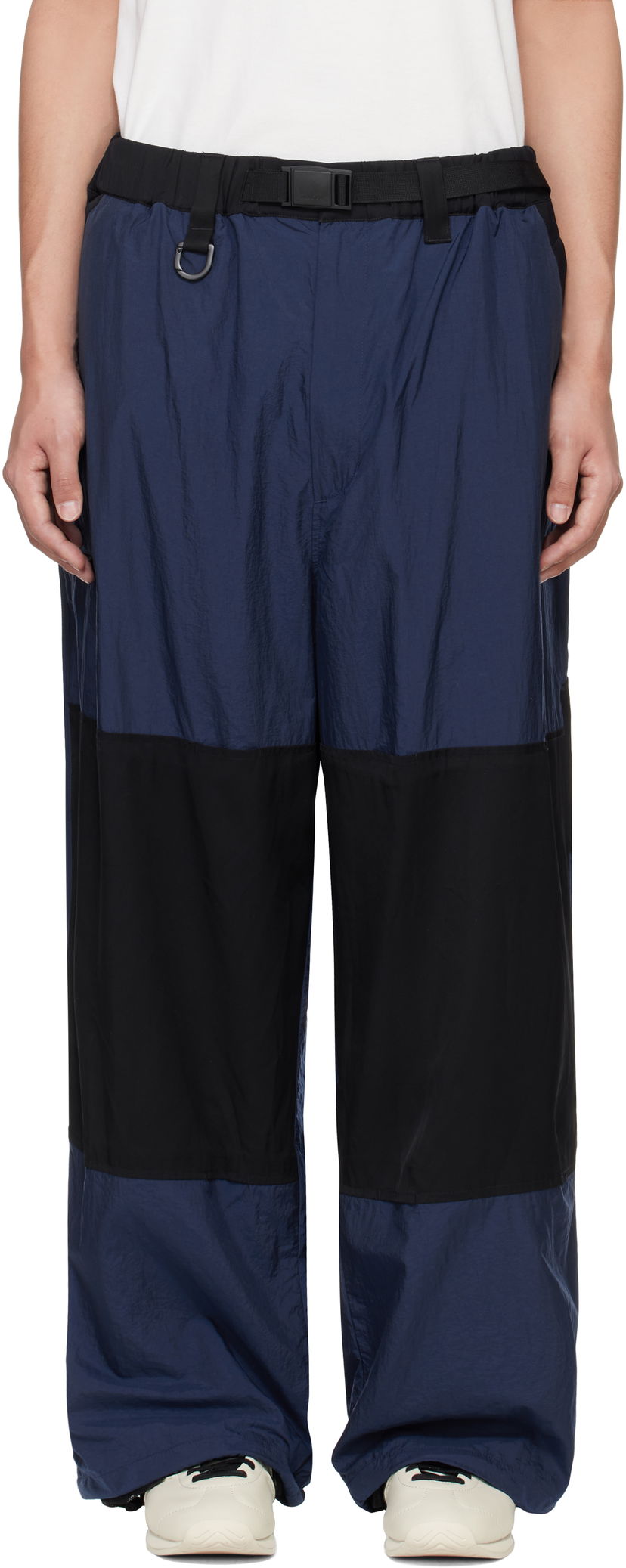 Hlače Y-3 Y-3 Two-Tone Nylon Trousers Modra | JM7785