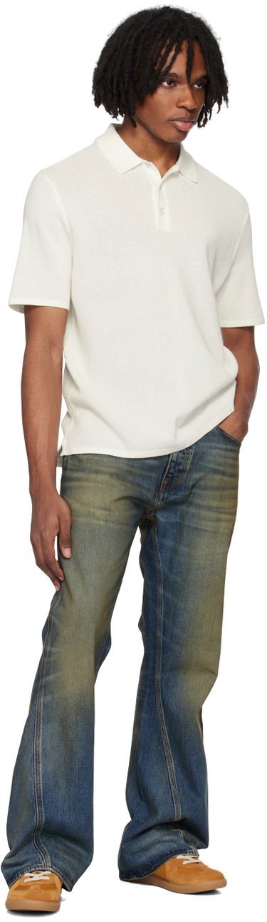 Polo majica rag & bone Rag & Bone Harvey Knit Polo Bela | MBS22HS019UC19, 3