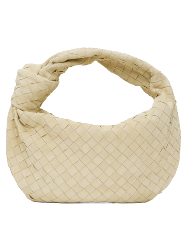 Torba za čez ramo Bottega Veneta Teen Jodie Shoulder Bag Bež | 690225 V1QE0