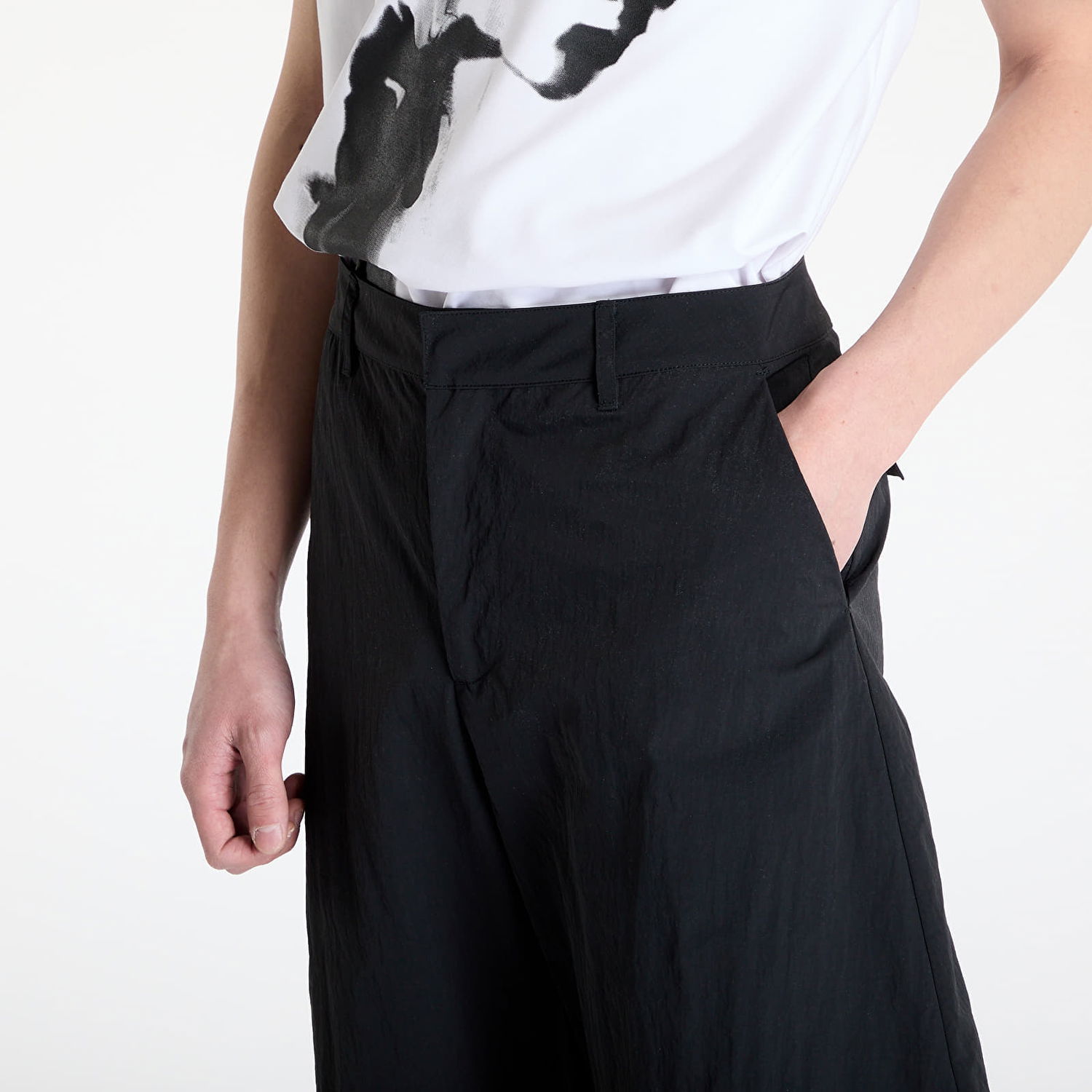 Cargo hlače HELIOT EMIL HELIOT EMIL Ferro Wide-Leg Trousers Črna | SS25_M_10_193_BLK01, 1