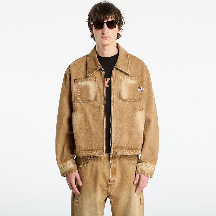 Jakna Footshop Playboy x FTSHP Denim Jacket UNISEX Orche Rjava | FTSHP_512