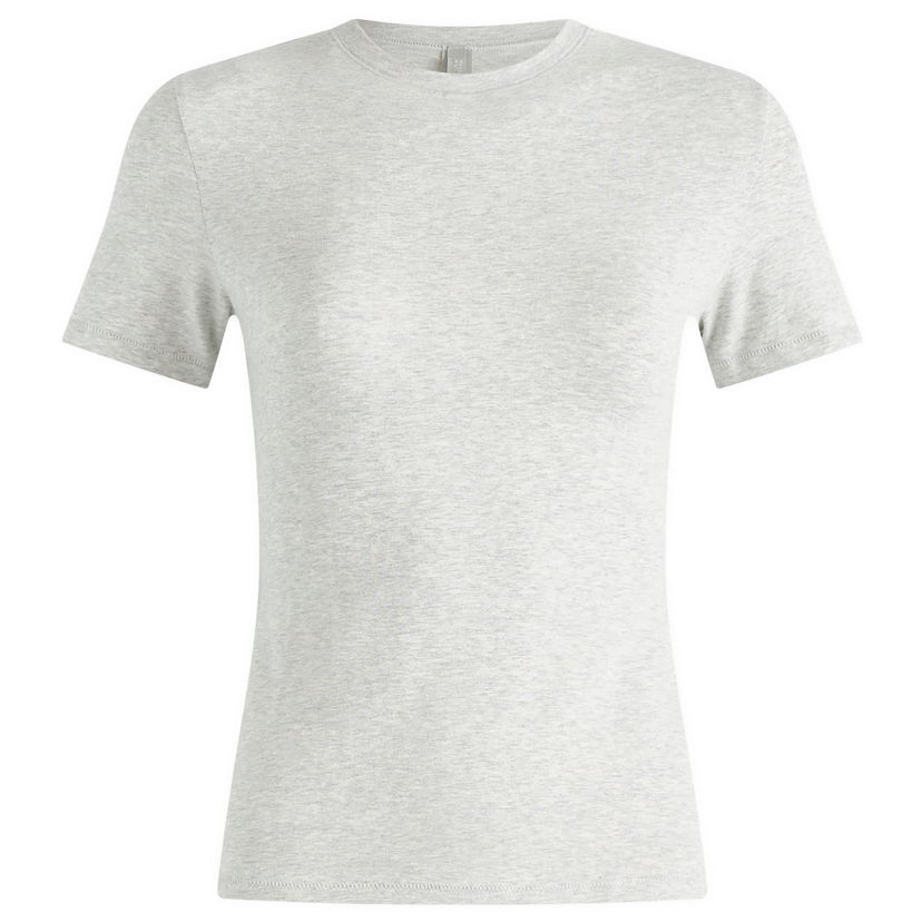 Majica SKIMS Cotton Jersey T-Shirt Siva | AP-TSH-0638-LHG