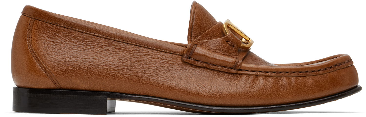 Nega čevljev Valentino Valentino Garavani VLogo Signature Buffalo Loafers Rjava | 6W2S0LM0EWV, 0