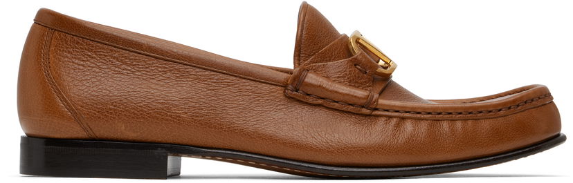 Nega čevljev Valentino Valentino Garavani VLogo Signature Buffalo Loafers Rjava | 6W2S0LM0EWV