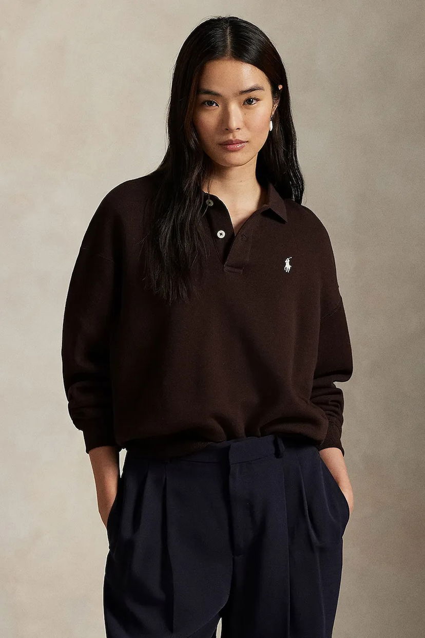 Pulover Polo by Ralph Lauren ARCTIC FLEECE Polo Sweatshirt Rjava | 211947966009