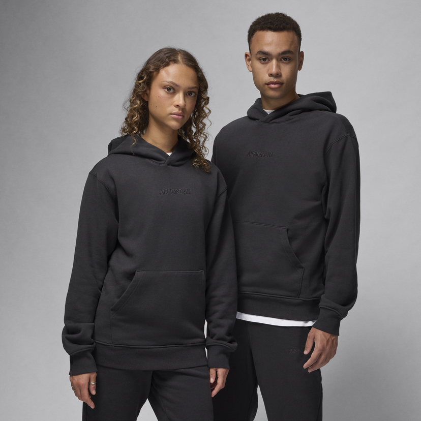 Pulover Jordan Fleece Wordmark Hoodie Črna | FZ3952-045