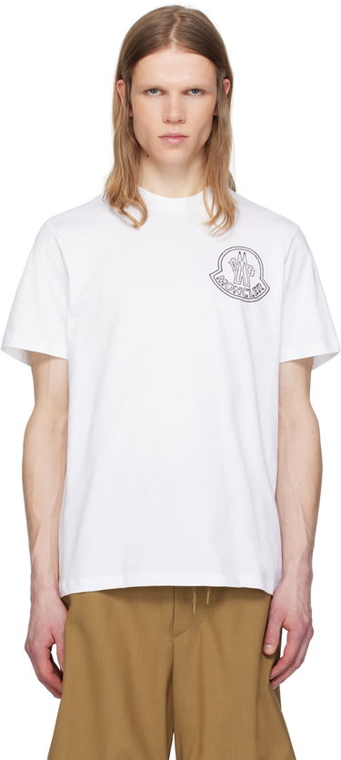 Majica Moncler Moncler Archivio Creativo T-Shirt Bela | K10918C0005689AJS, 0