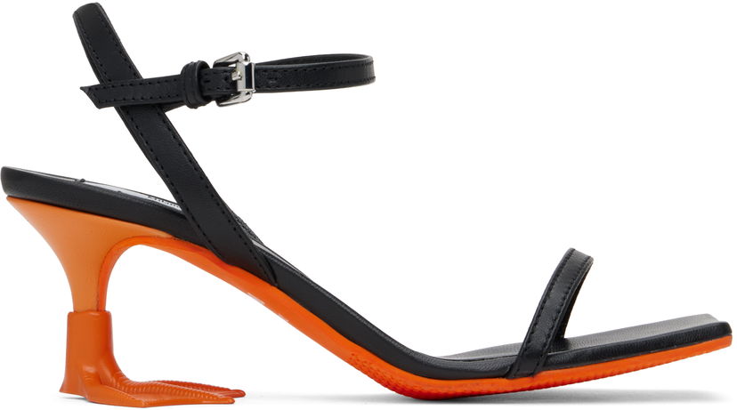 Modni dodatki Moschino Moschino Duck Heeled Sandals Črna | MA16575G1M MA3 00A