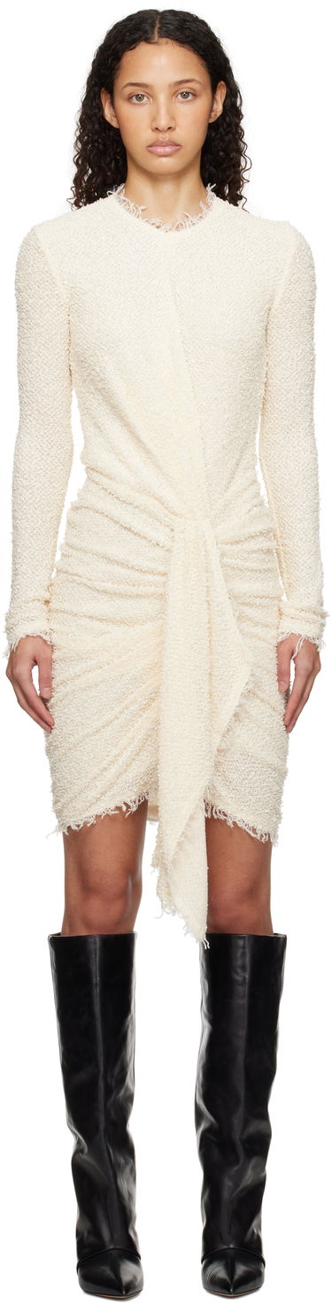 Obleke ISABEL MARANT Isabel Marant Ophelie Bouclé Minidress Bela | 25PRO0679FA-C1K01I, 0
