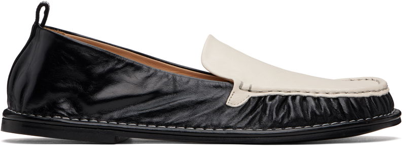 Superge in čevlji AMI AMI Paris Leather Midi Loafers Črna | USV058.AL0095
