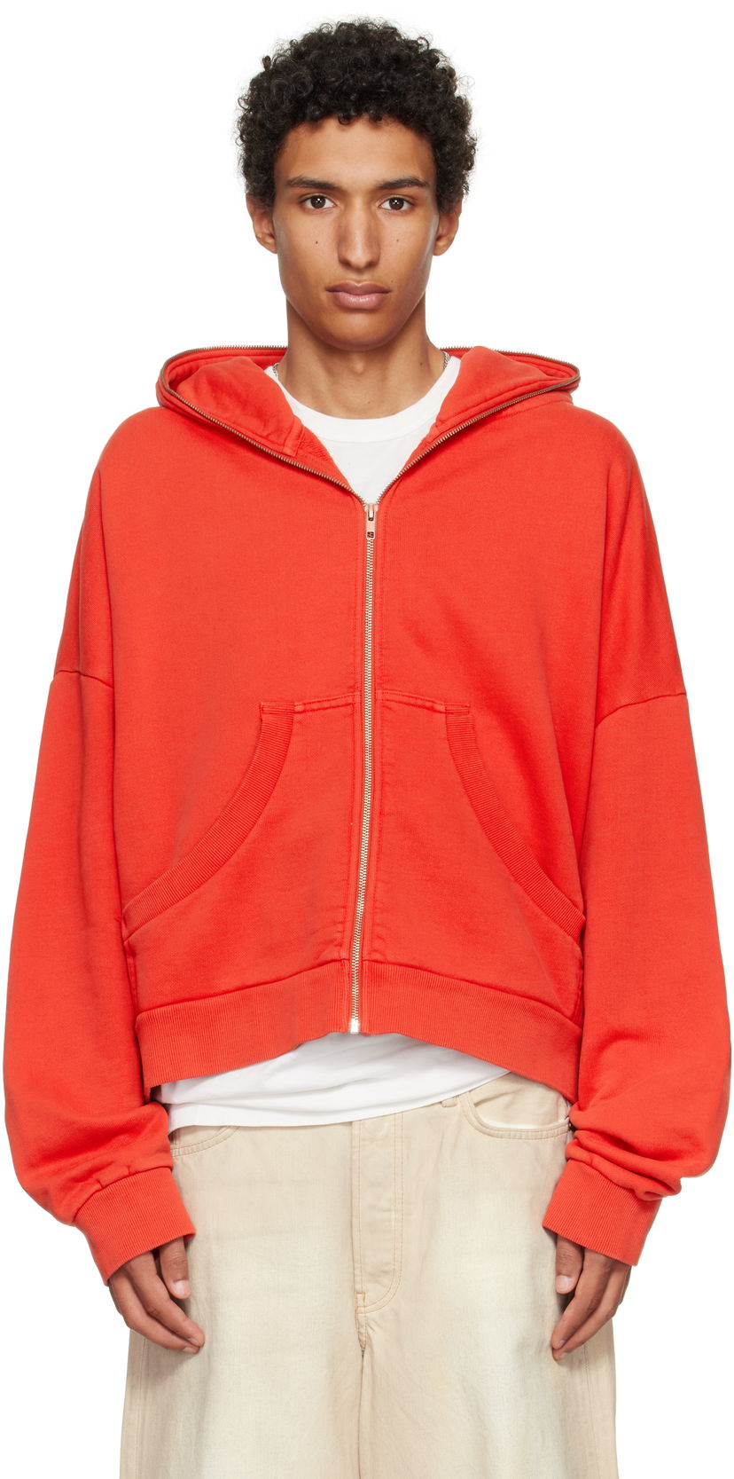 Pulover Entire Studios Entire Studios Eternal Zip Hoodie Rdeča | ES2202CH