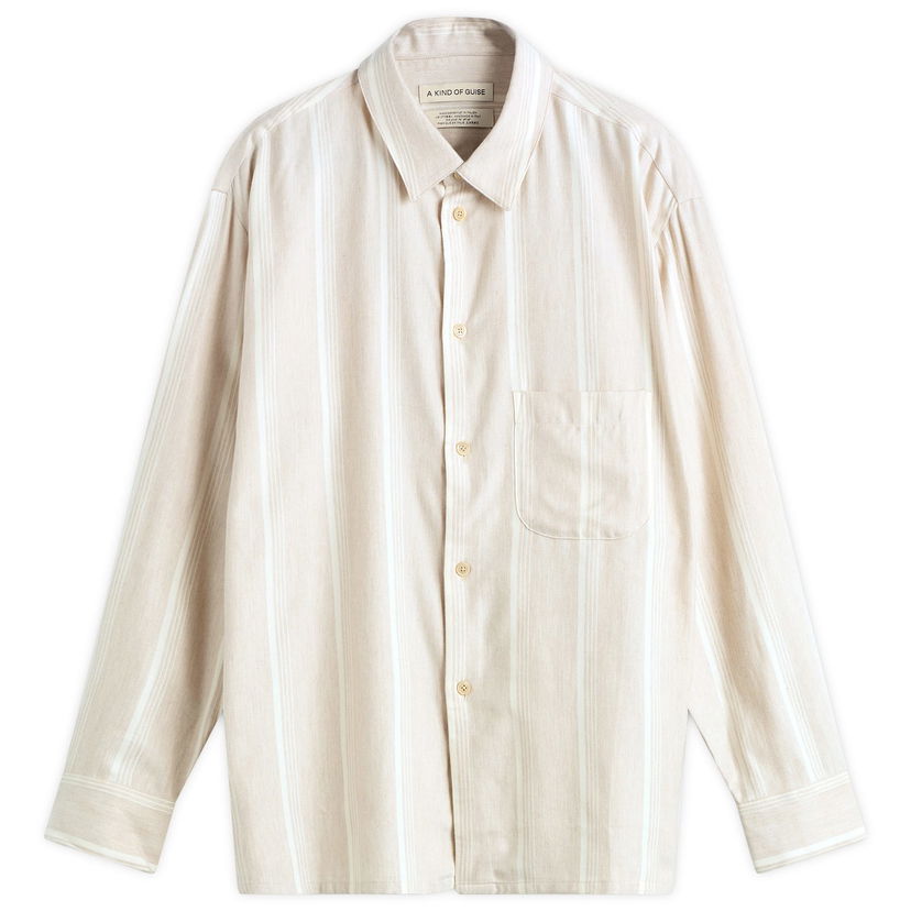 Srajce A Kind of Guise A Kind of Guise Gusto Stripe Flannel Shirt, Size Small Bež | 107-14612-611
