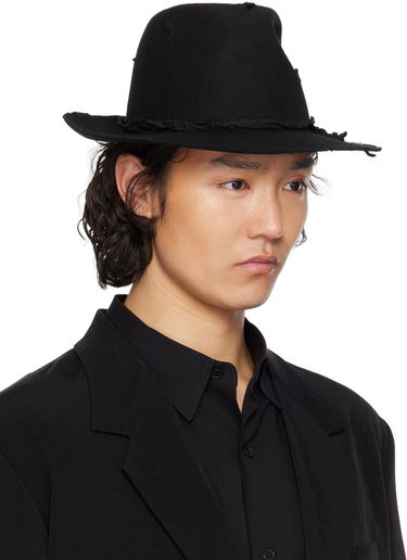 Klobuk Yohji Yamamoto YOHJI YAMAMOTO Wool Soft Hat Črna | HP-H05-160, 1