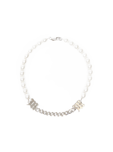 Ogrlica MISBHV Pearl & Curb Link Choker Bela | 4021A042