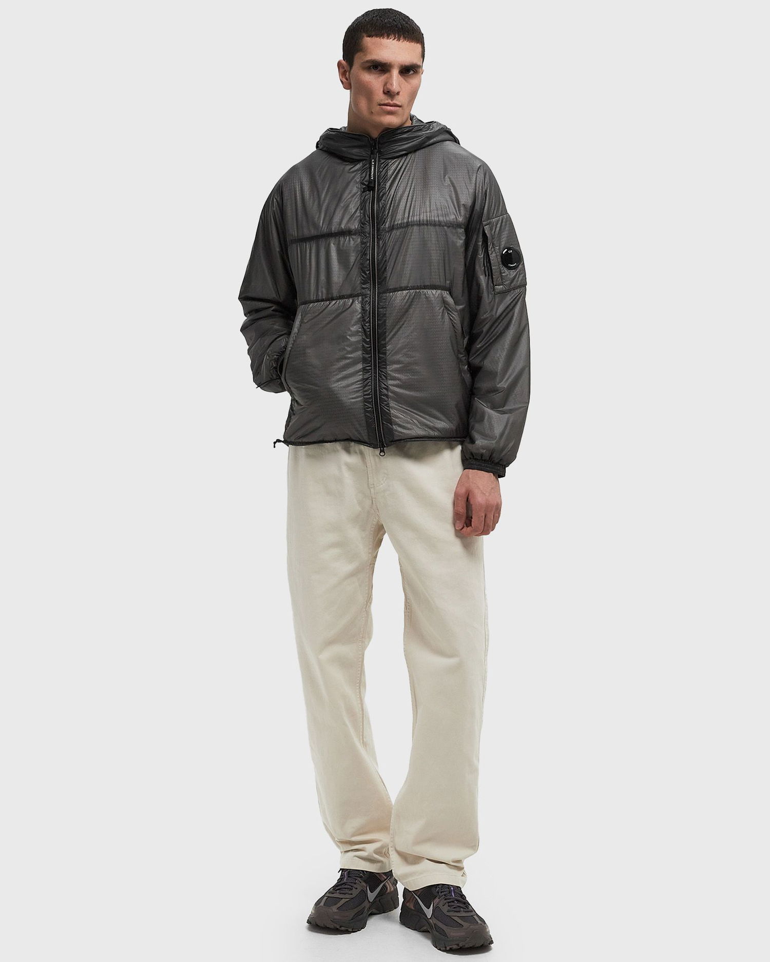 Puhovka C.P. Company C.P. Company Nada Shell PrimaLoft® Hooded Jacket Siva | 18CMOW033A006099U-935, 1
