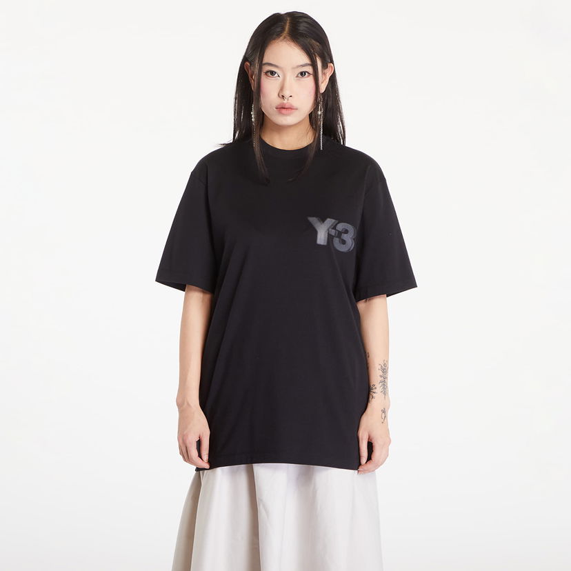 Majica Y-3 Logo Short Sleeve Tee UNISEX Black Črna | JE9282