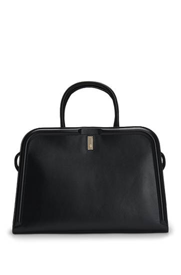 Tote bag BOSS Leather Tote Bag with Detachable Pouch Črna | 50521062