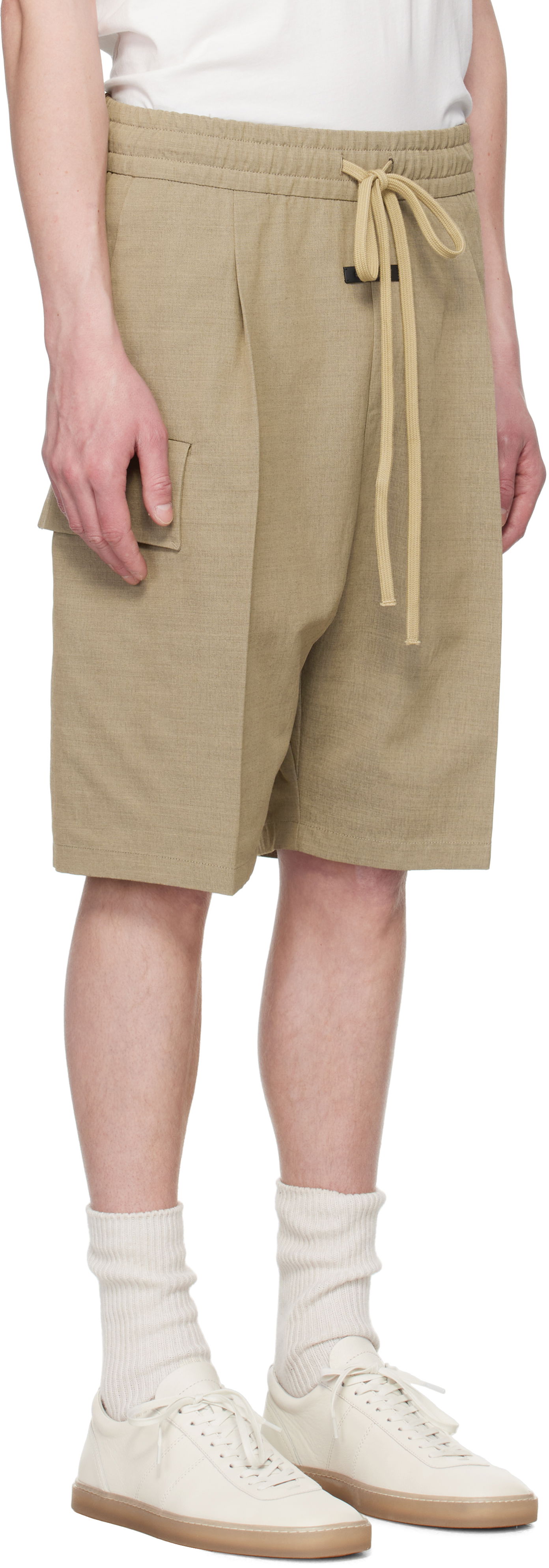Kratke hlače Fear of God Fear of God Drawstring Cargo Shorts Bež | FGE240-406HNW, 1