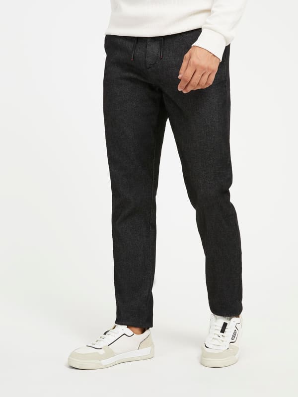 Kavbojke GUESS Tech Stretch Straight Denim Pant Mornarica | M3BB03D4TS3, 0