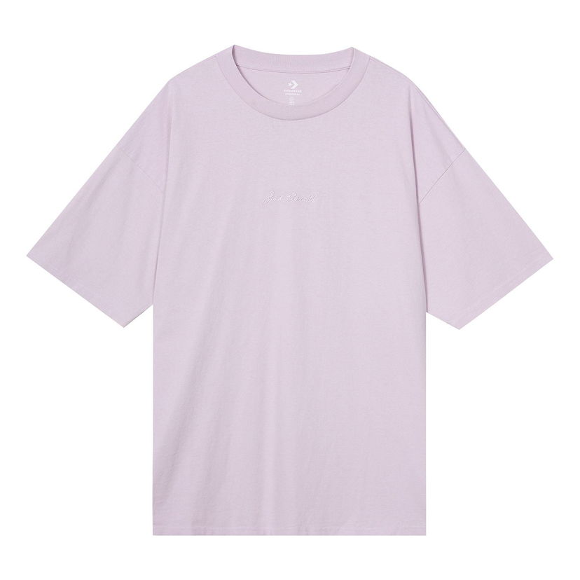 Majica Converse Jack Purcell Washed Retro Loose Knit T-Shirt Lila | 10021630-A09