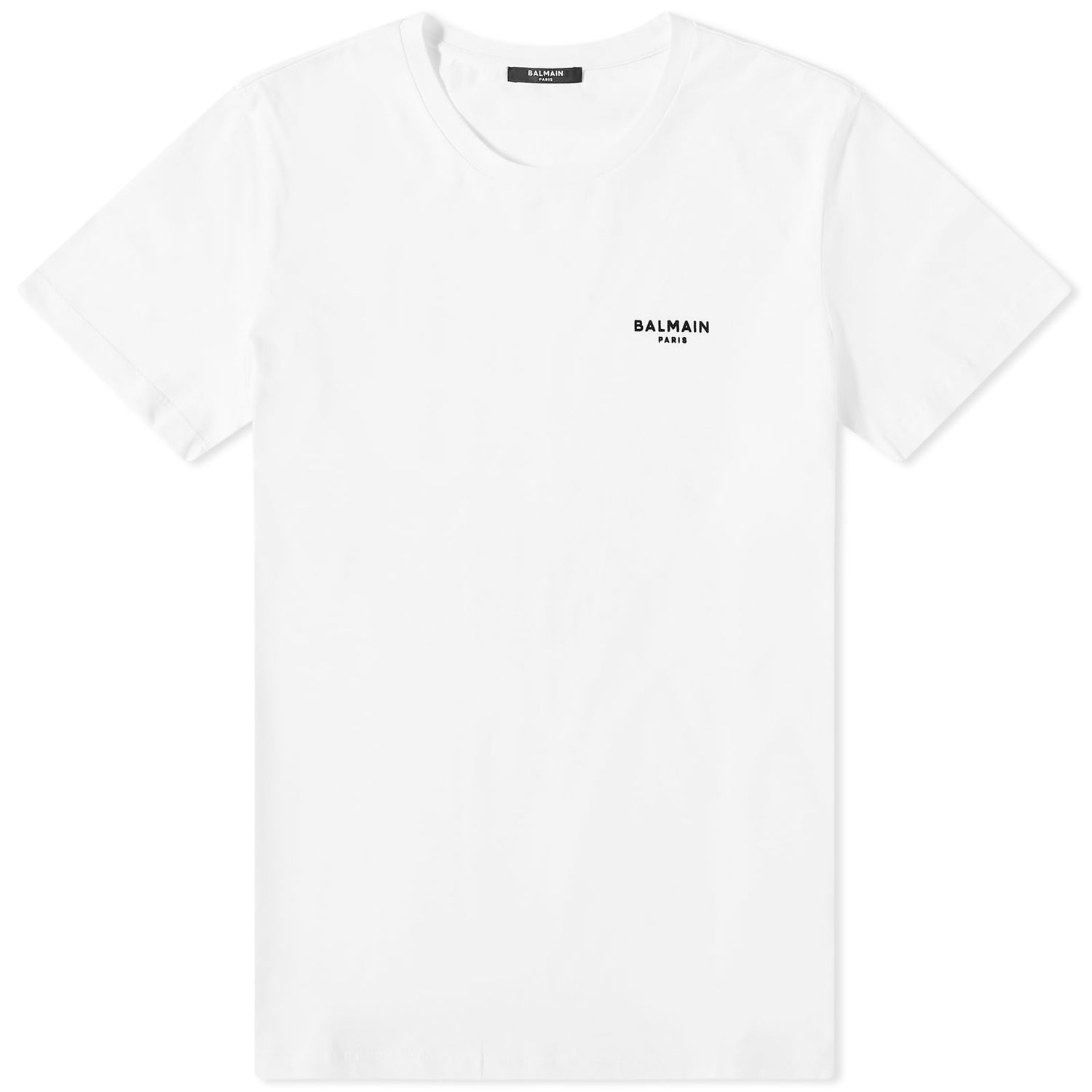 Majica Balmain Flock Small Logo T-Shirt Bela | BH1EF000BB04-GAB, 0