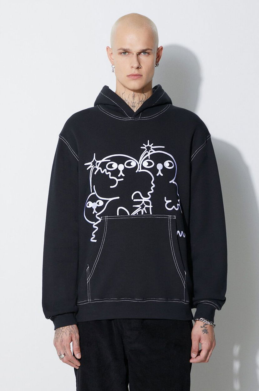 Pulover TAIKAN Hoodie With Application Črna | TH0006.BLKCST
