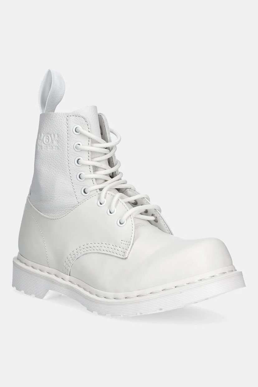 Superge in čevlji Maison Margiela MM6 Maison Margiela Platform Boots Bela | S66WU0128.P7006.HB009