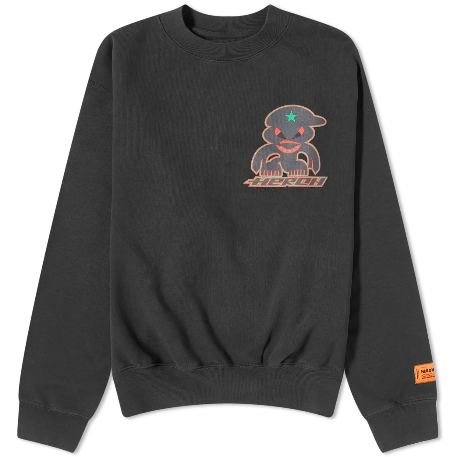 Pleteni pulover HERON PRESTON Monster Crewneck Črna | HMBA020F23JER0081007, 0