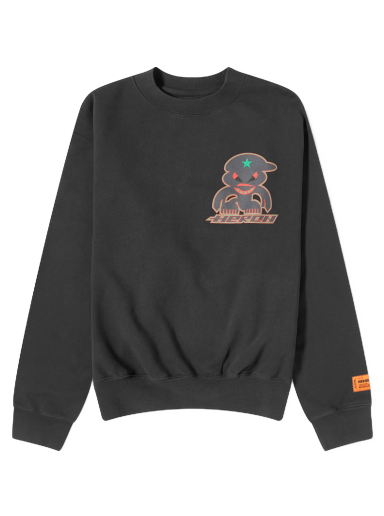 Pleteni pulover HERON PRESTON Monster Crewneck Črna | HMBA020F23JER0081007