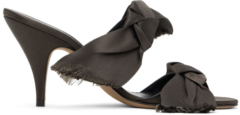 Superge in čevlji The Row Vika Knot Heeled Sandals Siva | F1569-W326