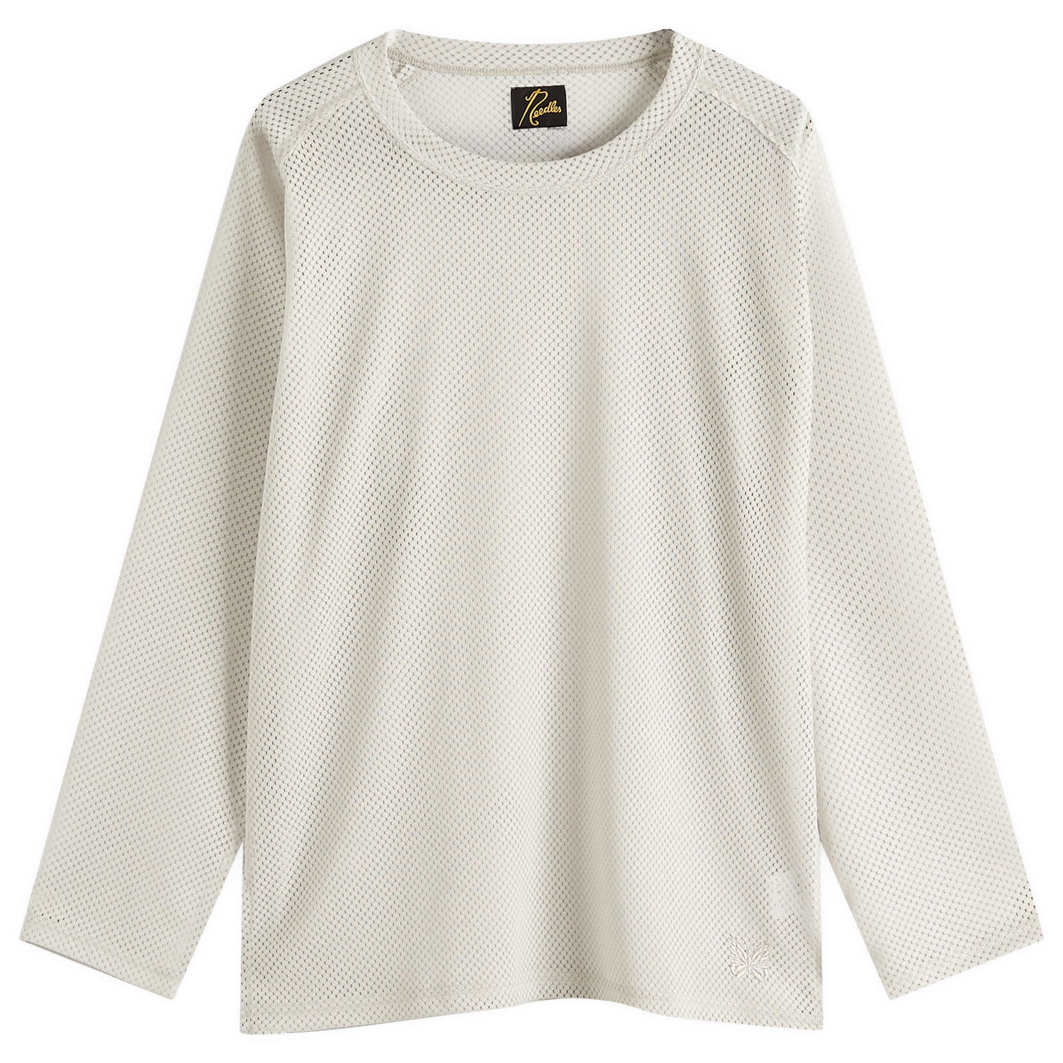 Majica Needles Needles Mesh Long Sleeve T-Shirt, Size Large Bela | QV345-A, 0