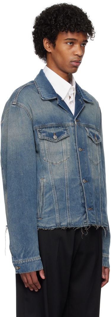Jakna Maison Margiela MM6 Maison Margiela Raw Edge Denim Jacket Modra | SH0AM0047 M30017, 1