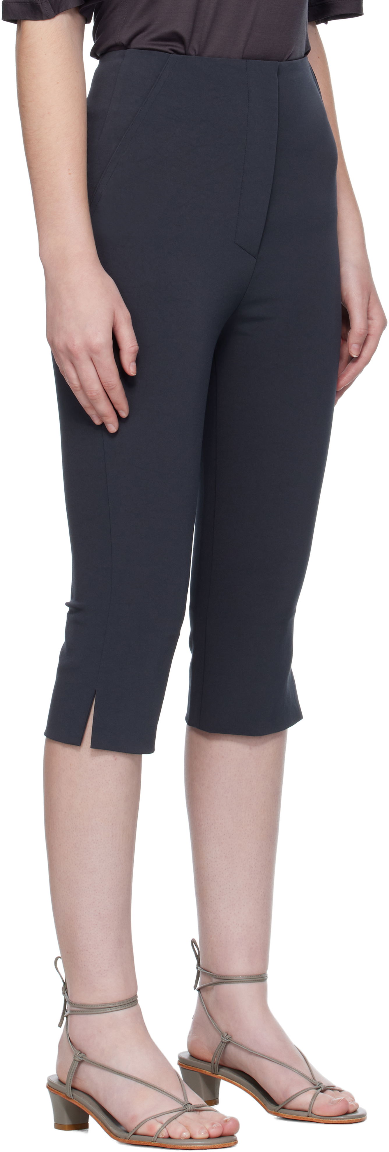 Kratke hlače Nanushka Nanushka Saoirse Capri Shorts Mornarica | NW25PFPA15855, 1