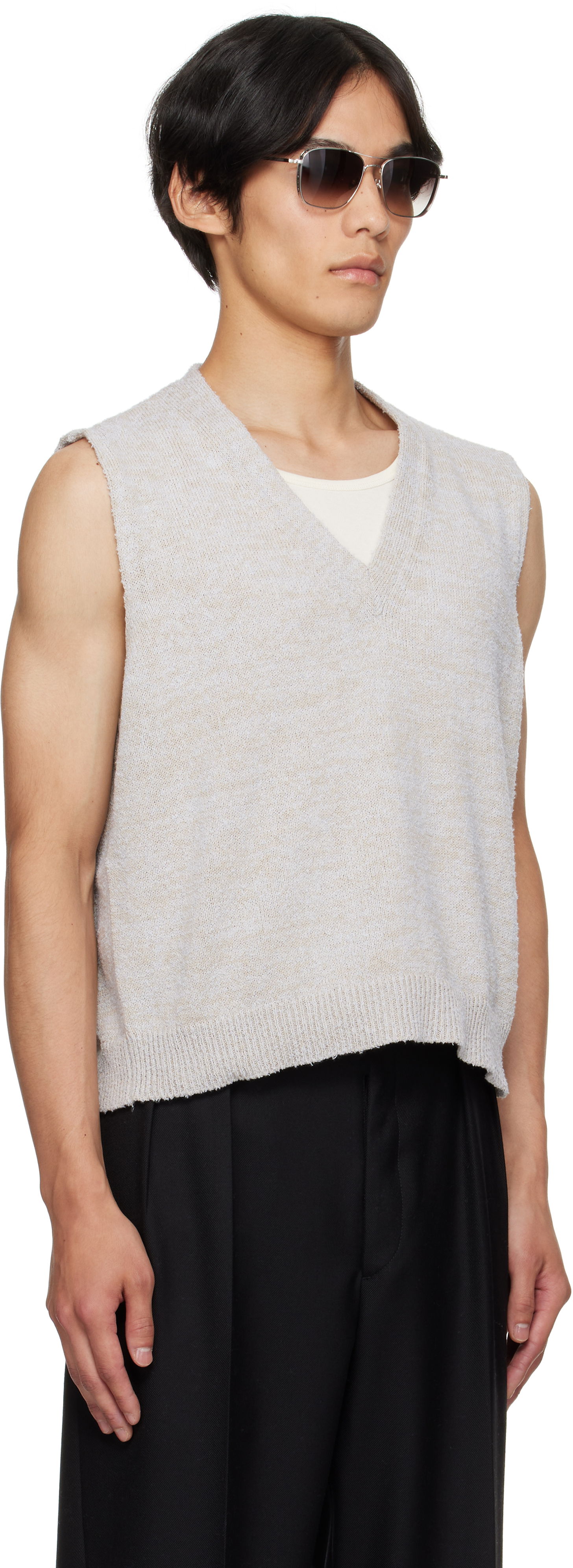 Telovnik Maison Margiela Maison Margiela Knit Vest Bež | S50FB0115 M13152, 1