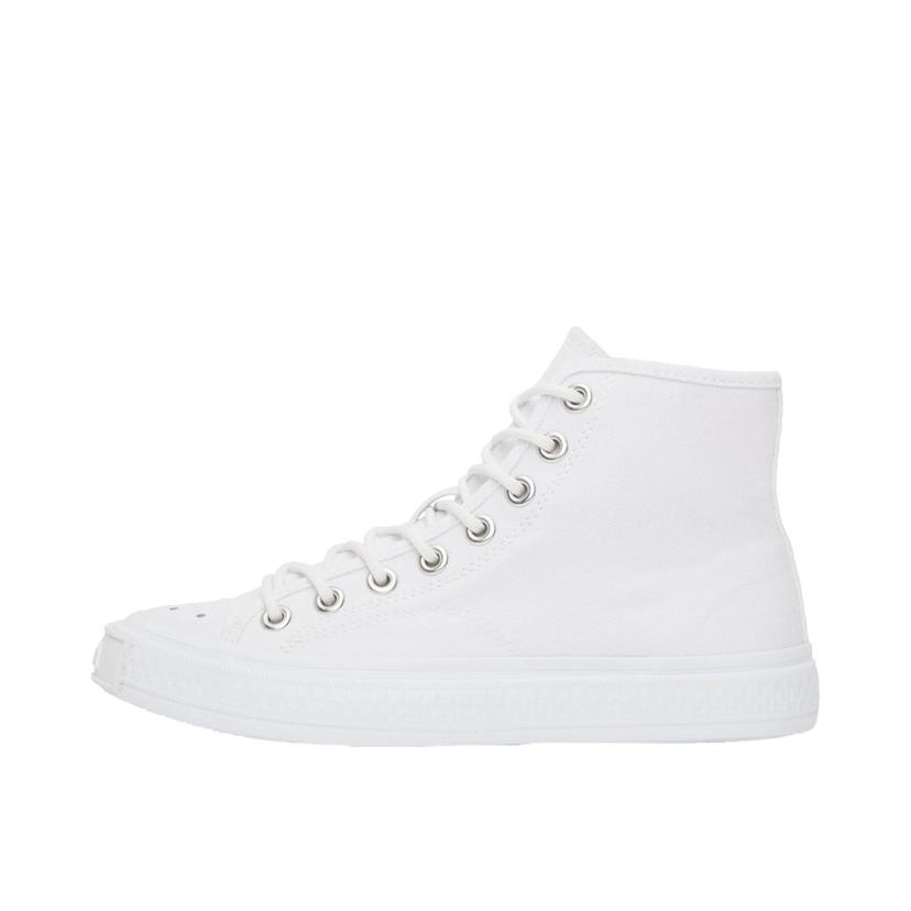 Superge in čevlji Acne Studios White Canvas High Sneakers Bela | AD0523-