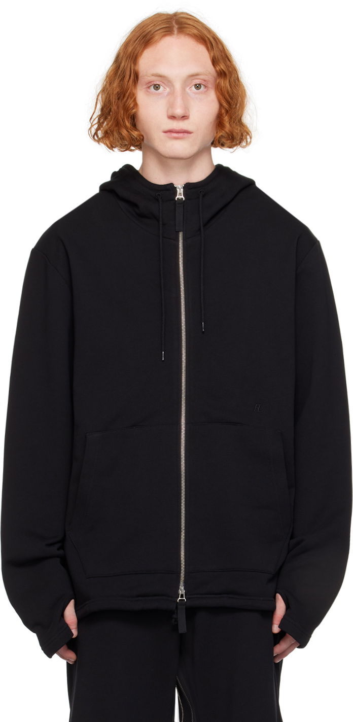 Pulover Helmut Lang Helmut Lang Zip-Up Hoodie Črna | O01HM505, 0