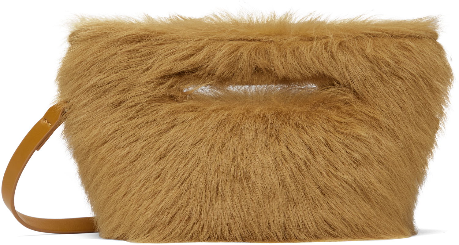 Torbica The Attico Attico 'Via dei Giardini 15' Fur Shoulder Bag Rjava | 250WAH00048 LBT119AA, 0